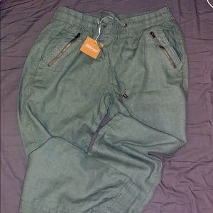 100%linen Capri pants